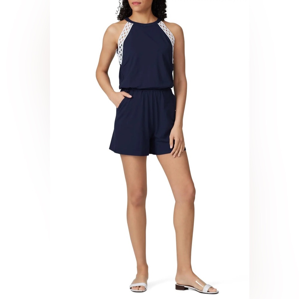 Lilly Pulitzer Small Navy Blue Lala Romper